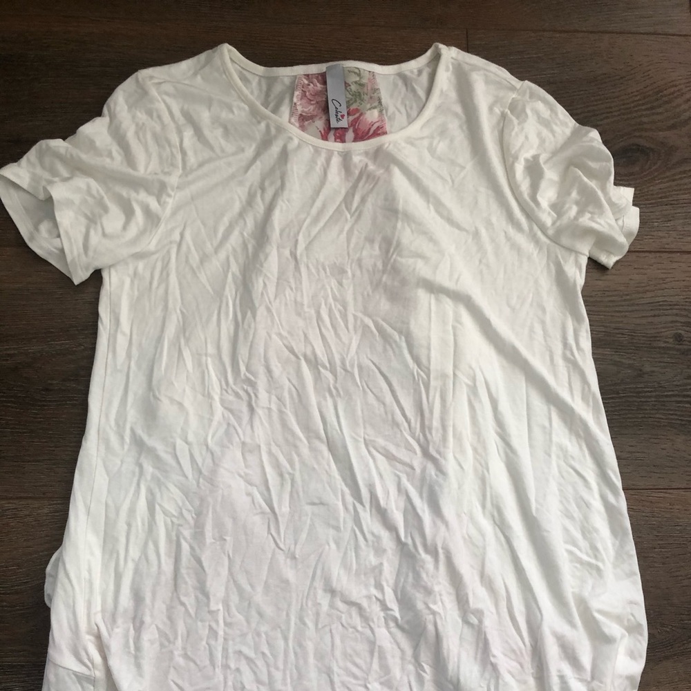 Open back T shirt